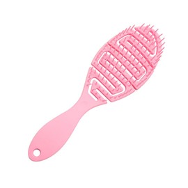Organic Hair Brush without Pulling for Women Men Children Dry & Wet Detangler Brush for Curls Long Short or Straight Hair Scalp Massage Brush Professional (Pink)
