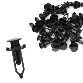 A ABSOPRO Pack of 30 Bumper Clips Rivet Holders for Toyota Plastic Black