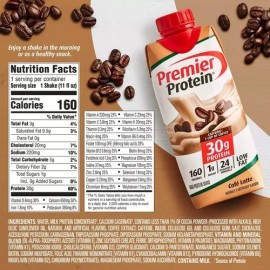 Premier Protein Malteada Café Latte 12 Pack                                                                                                           