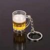 mexine 3Pcs Beer Cup Keychains, Car Keychain Accessories, Cutlery Cup