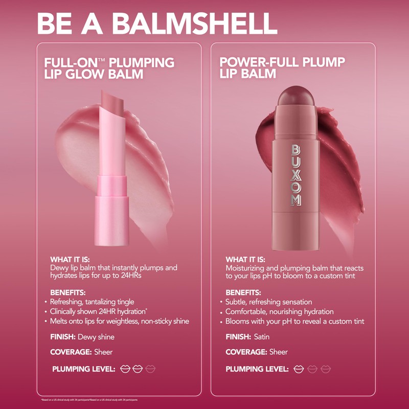 BUXOM Full-On Plumping Lip Glow Balm, Peach Smoothie