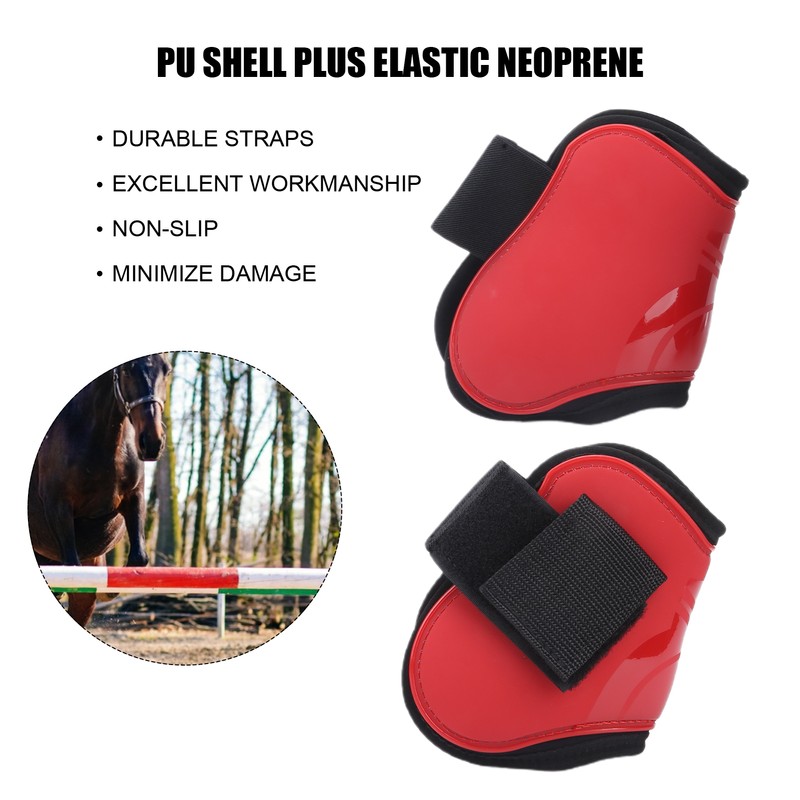 Horse Tendon Boots Horse Riding Fetlock Protectors PU Shell Horse