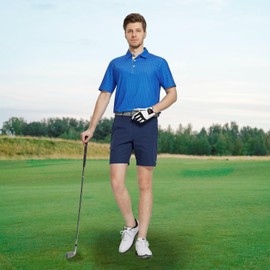 M MAELREG Polo Shirts for Men Quick Dry Fit Short Sleeve Performance Moisture Wicking Print Men’s Golf Shirts