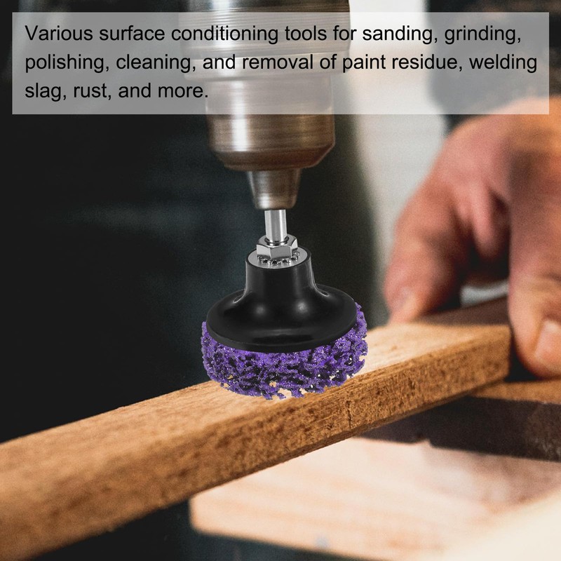 sourcing map 2Pcs 3" Disc Pad Holder Quick Change Discs