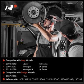 A-Premium Clutch Slave Cylinder Compatible with Jeep Wrangler 2007-2017, Liberty 2008-2012, Wrangler JK 2018 & Dodge Nitro 2007-2008