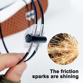 Udbrud Foot Brake Sparks, Pack of 5 Motorcycle, Bicycle Flint Pad, Skateboard Accessories, Bicycle Foot Brake, Bicycle Friction Spark Tool Pads for Outdoor Activities, Flint Foot Brake