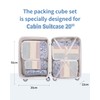 Narwey 6 Set Compression Packing Cubes for Backpack and Suitcases,