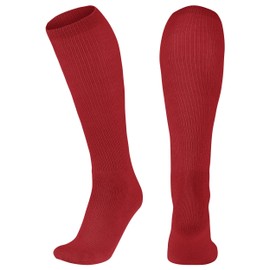 CHAMPRO womens Multi-sport Athletic Compression for Baseball, Softball, Football, and More Multi Sport Socks, Scarlet, Medium US