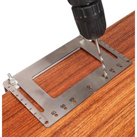 Handle Knobs Drilling, Steel Hole Finder, Template Hole Template Cabinet Hardware for Furniture Handles, Cupboard Pulls and Dresser Pulls, Drawer Pull and Knobs Assembly Tool Drilling Jig