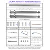 ZALNVEY Outdoor 2 Step Handrail, DIY 304 Stainless Steel Transitional