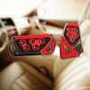 Riloer Universal Brake Gas Pedal Covers, Chrome Pedal Cover No