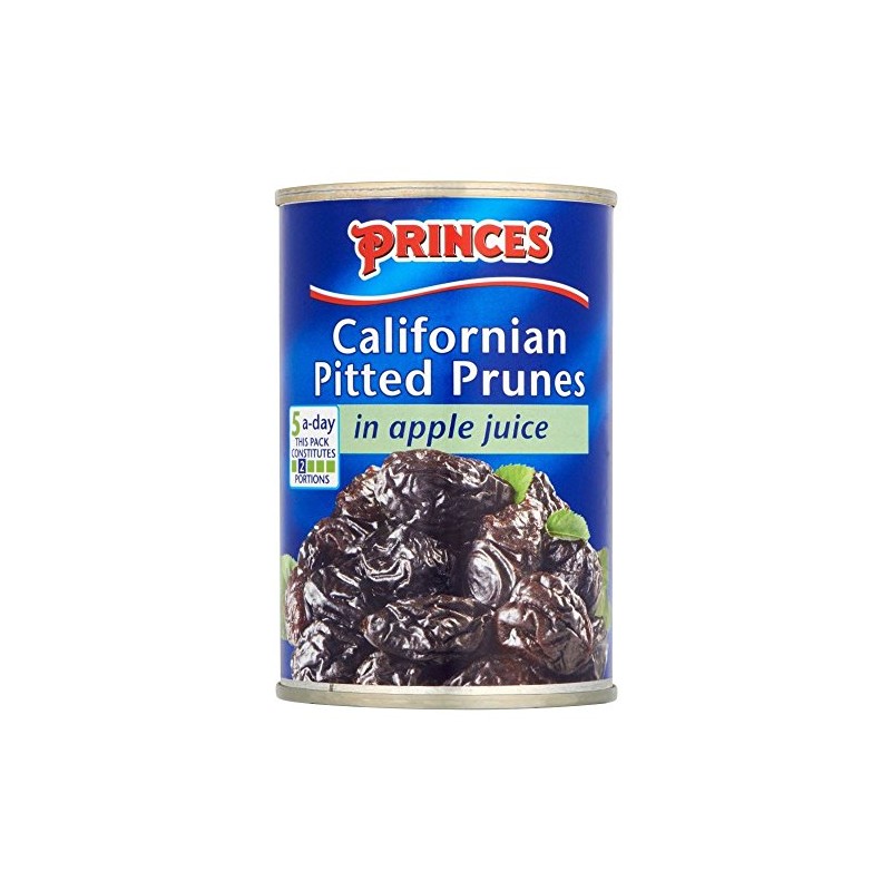 Princes Pitted Prunes in Apple Juice (290g) - Pack of