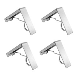4 Pcs Silver Tablecloth Clips, Tablecloth Clips Spring, Outdoor Tablecloth Holder, Tablecloth Small Clamp Clips, Outdoor Tablecloth Clips, for Indoor And Outdoor Dining Tables, Garden Tables, Etc