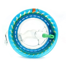 9KM DWLIFE 15cm Lockable Kite Reel Winder with 150m kite string，ABS Plastic kite line spool wheel for Single Line/Delta/Pocket Kids Children Kite,Smooth Rotation Tool Flying Accessories Easy to Handle