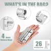 HSMT-hinges 4 Inch Quick Release Hinge, Stainless Steel 304, Detachable,