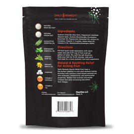 Muscle relief for feet with Epsom salt, made in the USA. Perfect for soothing tired feet, softening calluses, and providing relief for athletes' feet. 1-pound package.
