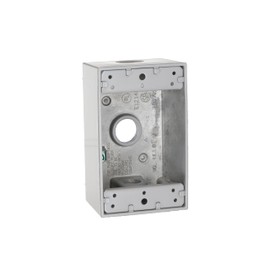 Hubbell-Bell 5320-0 Single Gang 3-1/2-Inch Outlets Weatherproof Box Gray