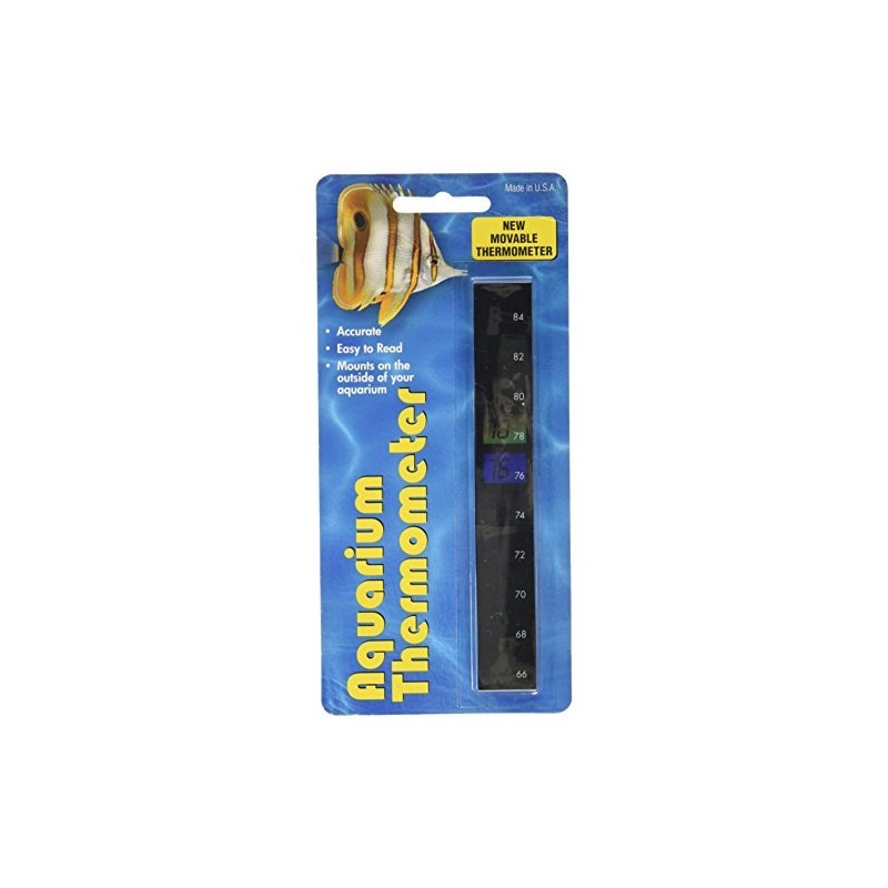 LCR Hallcrest LLC 43330972: Liquid Crystal Aquarium Thermometer Vertical