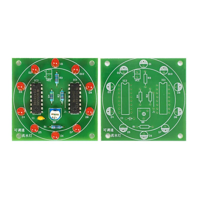 Soldering Practice Kit Adjustable Speed Flow LED Light Soldering Projects