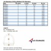US Stainless Stainless Steel 316 D Ring Welded 8mm x 50mm ID (5/16" x 2") Dee