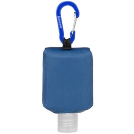 Jollsung Hand Sanitizer Bottle Case Holder, Travel Size Empty Bottle Refillable Containers for Soap, Lotion, and Liquids - 60ML/2 oz Flip Cap Reusable Bottles with Carabiner Carriers (Black)