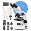 Compound Binocular Microscope for Kids & Students, 40X-2000X Magnification, Microscope