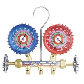 MANIFOLD R-410A/R-22R/R-404A UNIWELD 5ft HOSES QS4L5H-5 (PSI-kPa-C)