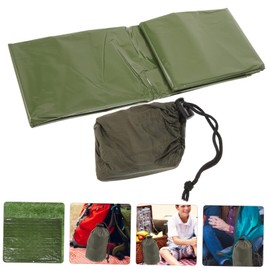 Kisangel 5 Sets Insulation Emergency Blanket Camping Thermal Windproof Reusable Compact for Outdoor