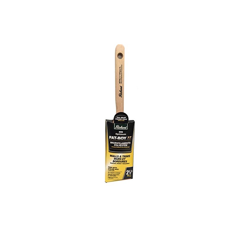 Richard 80768 Oval Angled Paint Brush with Long Sash Wood