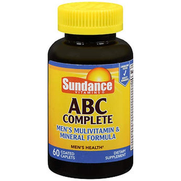 Sundance ABC Complete Men's Multivitamin & Mineral Formula Dietary Supplement, 60 Caplets (1)