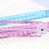 2 PCS Folding Ruler, 30cm Foldable Ruler Clear Ruler 15cm