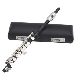 Piccolo Professional Silverplated Piccolo for Piccolo Beginners for Piccolo Lovers(black)