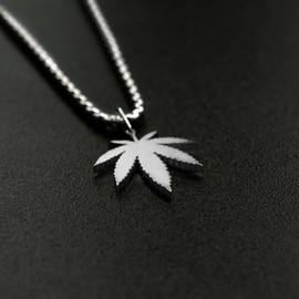 Necklaces for Men | Diamond | Triangle | Palm Tree | Weed | Football | Flash | Compass | Black and Silver, Stainless Steel, Not Applicable