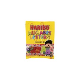 Haribo Gummi Alphabet Letters (Economy Case Pack) 5-oz Bag (Pack of 12)