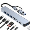 Frafuo USB C HUB-USB C Adapter 8 in 1 USB