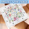 Moukeren Mahjong Tablecloth Chinoiserie Mahjong Mats Floral Card Table Cloth