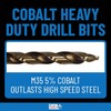Drill America 3 Piece Cobalt Stepped Point Drill Bit Set