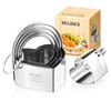 HULISEN Heart Cookie Cutter Set (5 Pieces/Set), Stainless Steel Biscuit