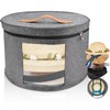 Cnwinu Round Hat Box with Lid, 43 x 26 cm