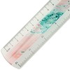 Westcott E-13300 Rose Plastic Ruler in Pouring Art and Marble