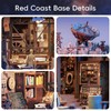 Wizardi Book Nook Miniature - Red Coast Base Roombox Kit