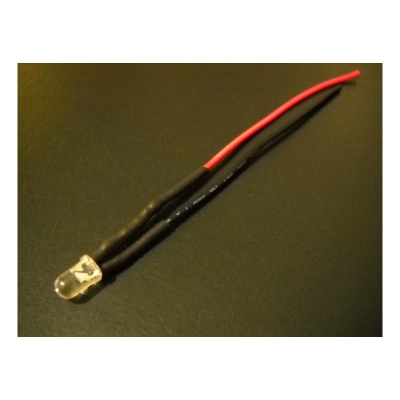 USA-LEDs 5pcs Pre-Wired 5mm BLUE LEDs! 3VDC! 5 Super Bright