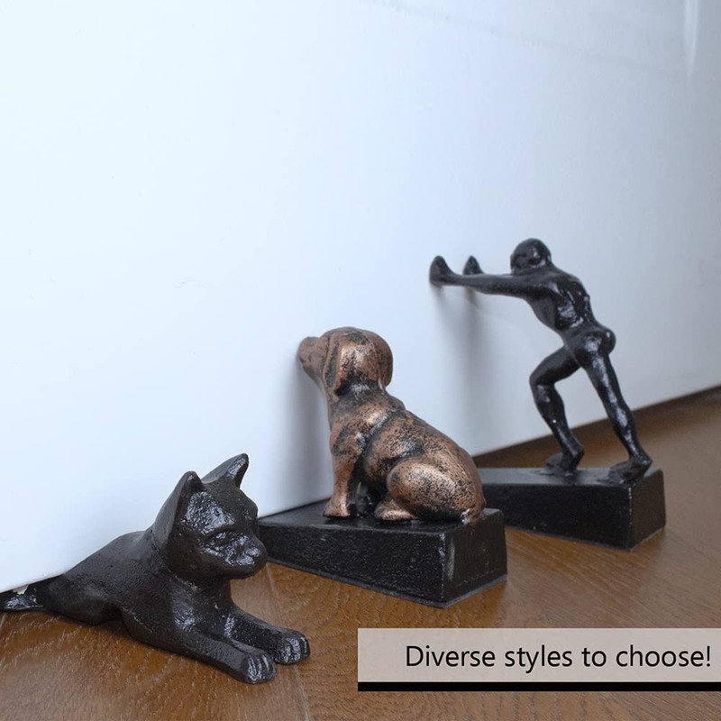 Earl Diamond Heavy Duty Cast Iron Cute Mouse Door Stops