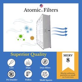 Atomic 259649-103 Trion Air Bear Supreme Compatible 20x20x5 Filter MERV 8-2 Pack