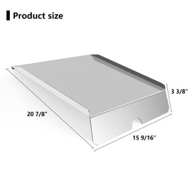 22" Stainless Steel Drip Pan Heat Baffle Replacement for Traeger 22 Series,Traeger Pro 575 Drip Tray,Traeger BAC012 BCA070 BBQ07C and Newer Lil' Tex,Lil' Tex Elite,Lil' Tex Pellet Smoker Grills Parts