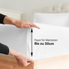 Fitted Sheet 140 x 200 cm, White, 30 cm Base