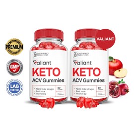 Justified Laboratories Valiant Keto ACV Gummies 1000MG Apple Cider Vinegar 120 Gummys