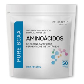 Bcaa Pure 250g En Polvo Sin Sabor Primetech Nutrition