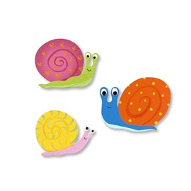 Roeda Brighten Your Life 14630m Garden Snail Magnets Set of 3 Assorted Made in USA