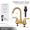 SOKA 2 Handle Bathroom Faucet Gold, 4 Inch Gold Bathroom